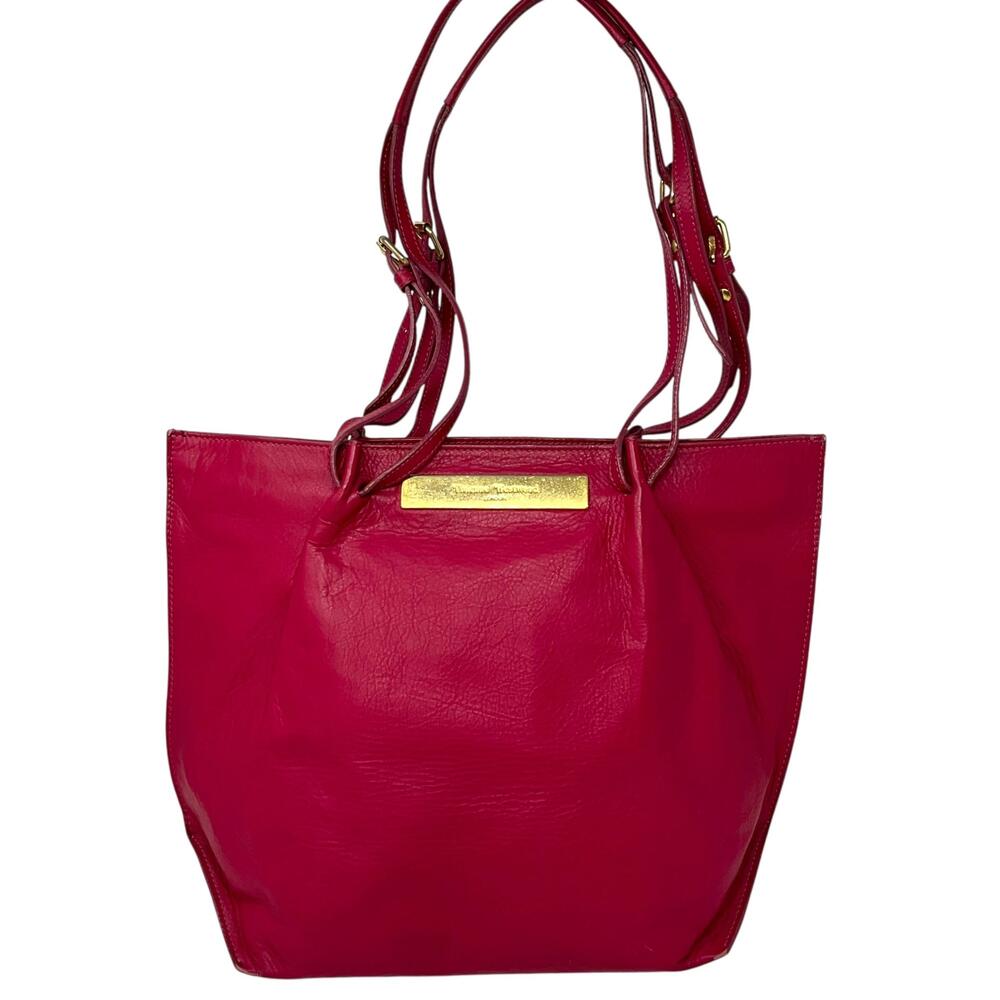 Vivienne Westwood Leather Tote Bag Womens Large Pink Made In Italy Shoulder